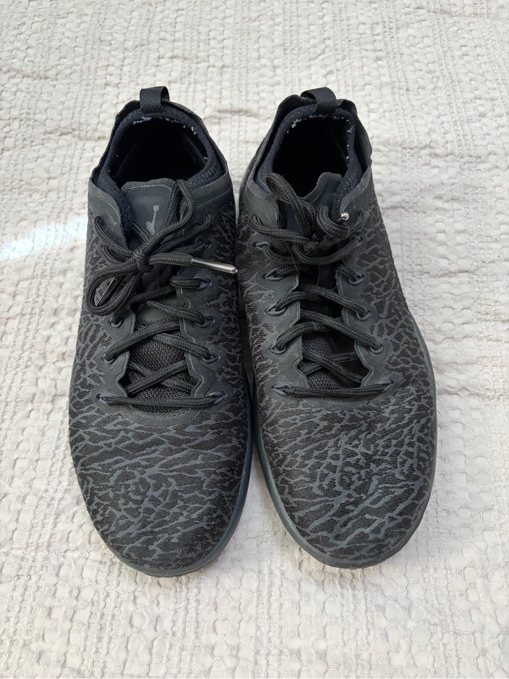Men's Black Patterned Jordan Sneakers